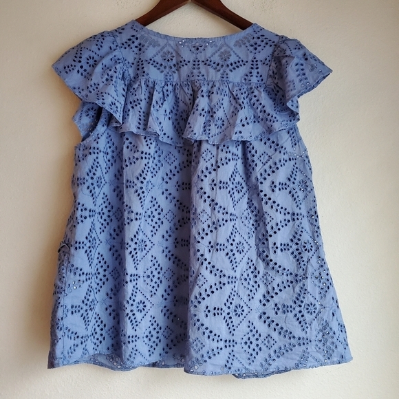 Ranna Gill Berringer Eyelet Blouse size S NWT - Picture 6 of 7